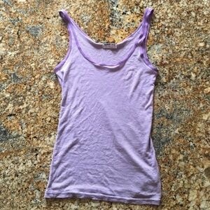 Michael stars striped purple tank os